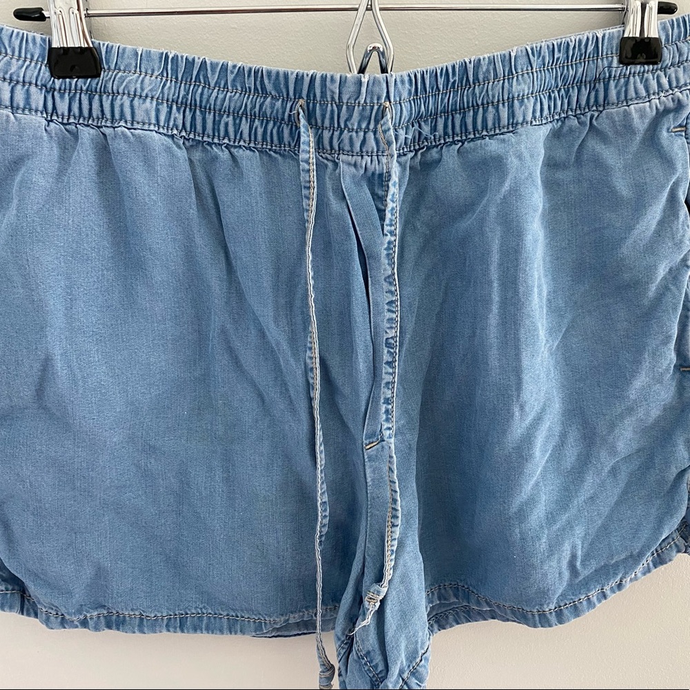 Gap Stretchy Jean Shorts w Elastic Band+Tie. Size-M